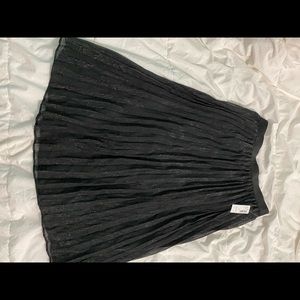Black Sparkly Midi Skirt NWT M